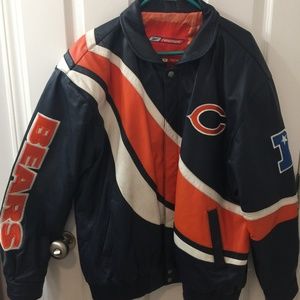 Men's Leather Chicago Bears Jacket (XL)
